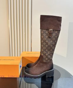 Louis Vuitton 2024Top LV Boots Are Made Of Genuine Leather With Thick Heels. The Material Is Au juu6dzvl