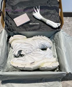 Top Balenciaga Balenciaga Runner Round Toe Lace Up Thick Soled Low Top White ️ The Exterior Des gh8tfhfd