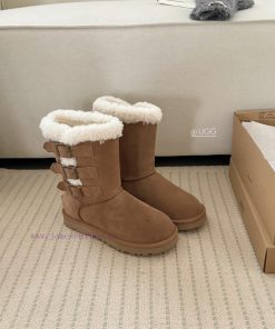 𝐔*g ₂₀₂₄ . Curly Three Breasted Snow BootsMilard Girl's Dream Boots~Handmade Top Layer Of Cow S 0jp8y599