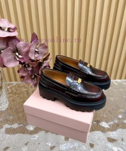 Top Tier MiuMiu 2024 New Retro Loafers Look Great With Casual Matching On The Feet A Must-have oez65eth