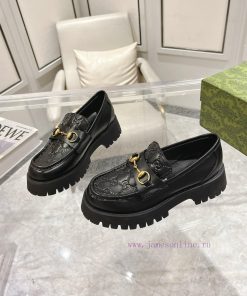 Popular P Women's Horseneck Buckle With Raised Sole Mokasin Shoes Cowhide Loafers And LoafersTh 1g6sqxk1