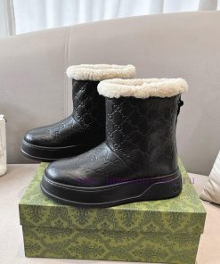 Popular P GG Gucci2024 New Women's And Ankle Boots Wool Boots. This Cruise 2024 Boot Is Both St x16epjsc