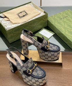 Gucci/Gucci2024 Autumn New Product Waterproof Platform Saddle Buckle Horse Hook Buckle Thick Bo ma0j4zph