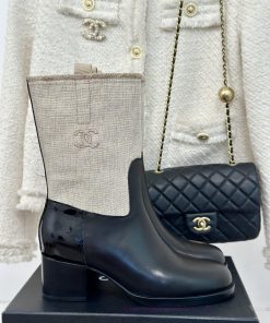 Chanel | Chanel Classic Autumn/Winter Double C Coarse Heel Short Boots~Close Your Eyes And Ente iitsy13z