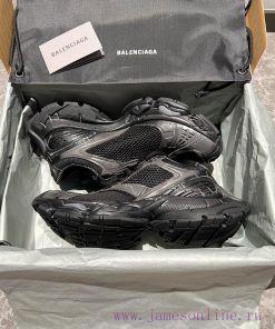 Top Balenciaga Maison Stapler Stapler Stapler Shoes With Round Toe Thick Sole And Tie Up Black. x7tbqy7c