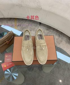 Loro Piana Lambhair Loafers Italy's Top Cashmere Retro Elegant Low-key Luxury Fashion Practical vuj3z3e7