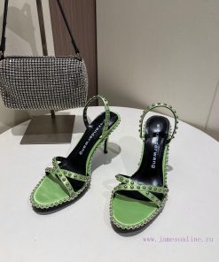 Alexander Wang Spring/Summer King High Quality High Heel Sandals Original Logo With White Lette hhmrmg5q