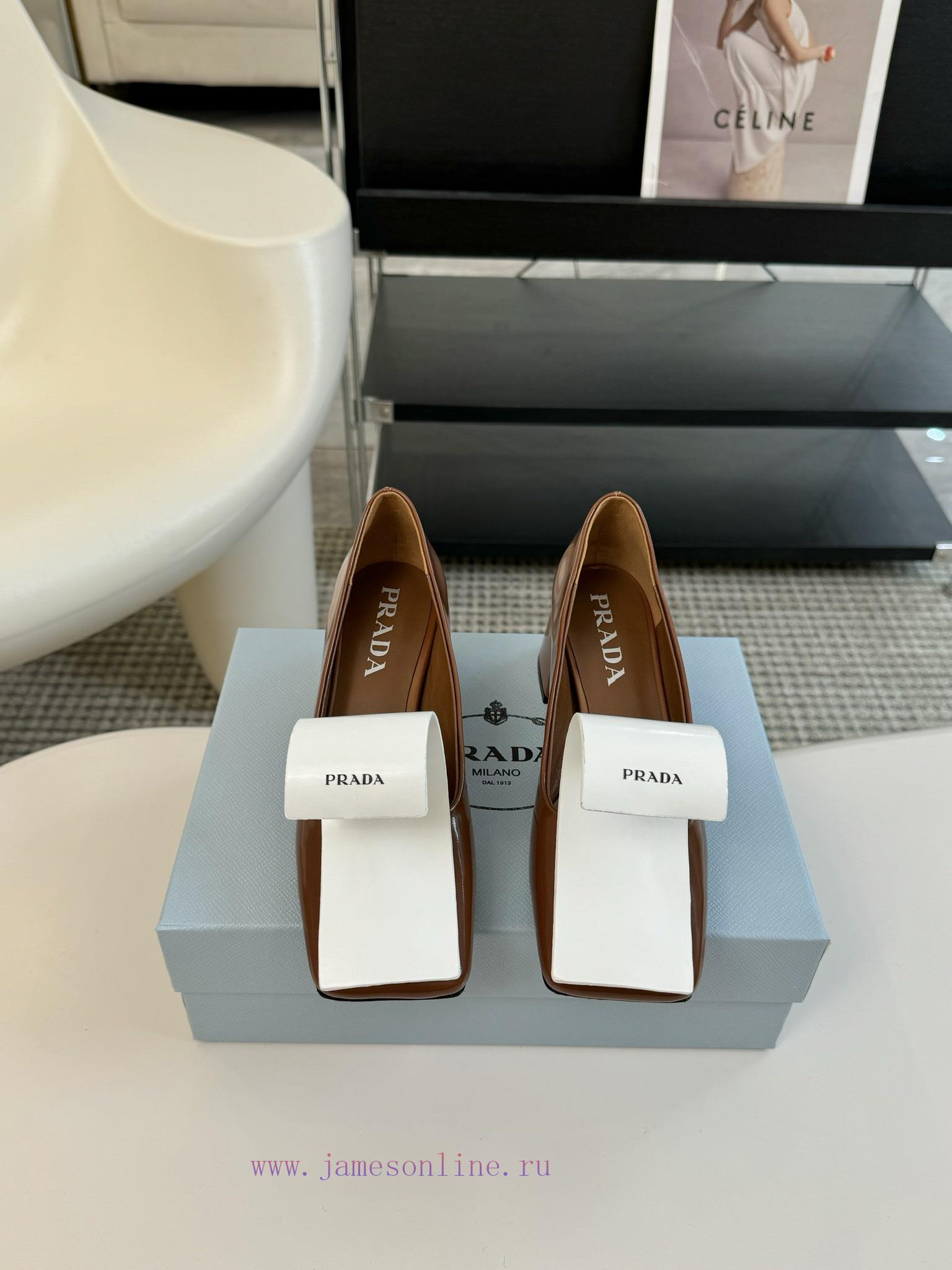 PRADA/PRADA ClassicTriangle Logo Single Shoe SeriesThe Simple Design Is Probably Its Most Appea yqb8idur - Image 2
