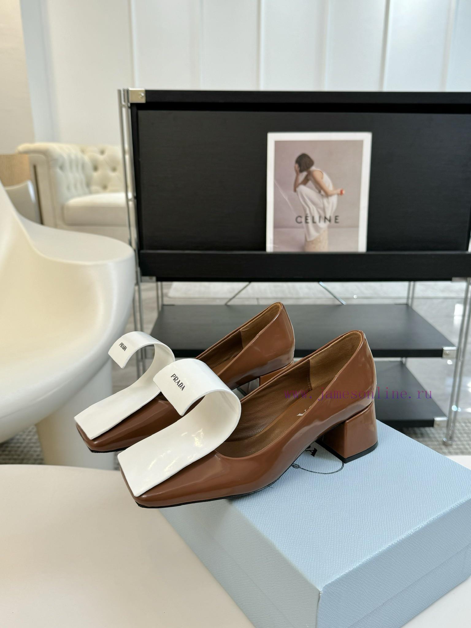 PRADA/PRADA ClassicTriangle Logo Single Shoe SeriesThe Simple Design Is Probably Its Most Appea yqb8idur - Image 4