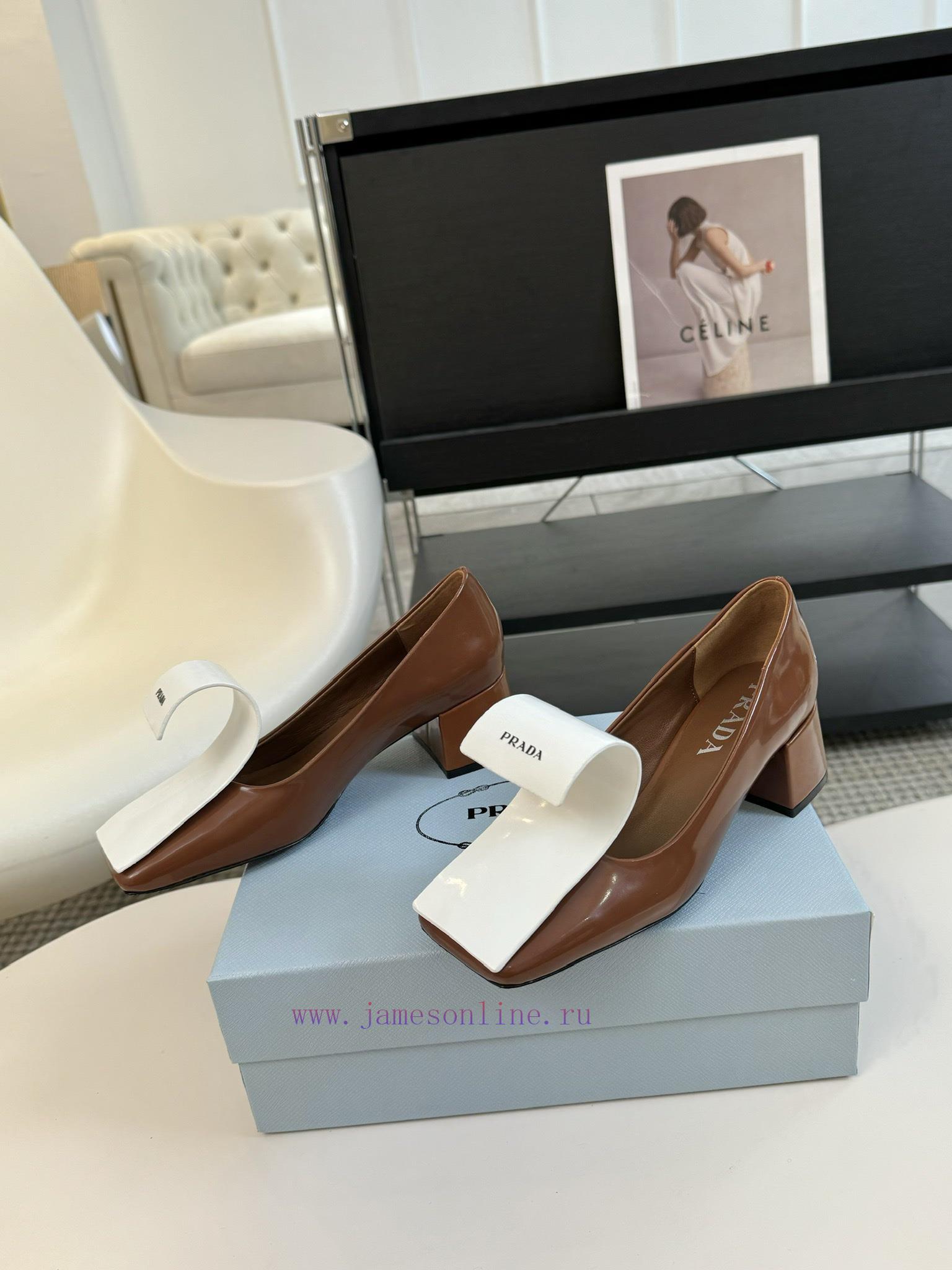 PRADA/PRADA ClassicTriangle Logo Single Shoe SeriesThe Simple Design Is Probably Its Most Appea yqb8idur - Image 7