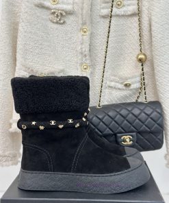 Chanel | Chanel Classic Autumn/Winter Double CThick Soled Snow BootsA Pair Of Snow Boots That C bkv8sb9y