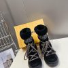 FENDI Round Toe Apr è S-ski Snow BootsThe Boot Surface And Barrel Are Made Of Imported White Wo o4gc5utk