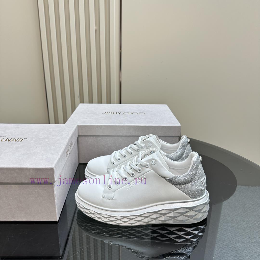 JIMMY CHOO Original Large Bottom Casual White Shoes Designed With The Latest Technology Strong xrw4vt9i