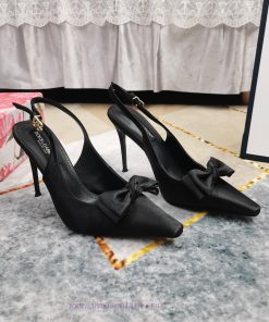 New Release - Top DG2024 Official Website Synchronizes New Bow Decoration High-heeled SandalsAA xzd7p6gw