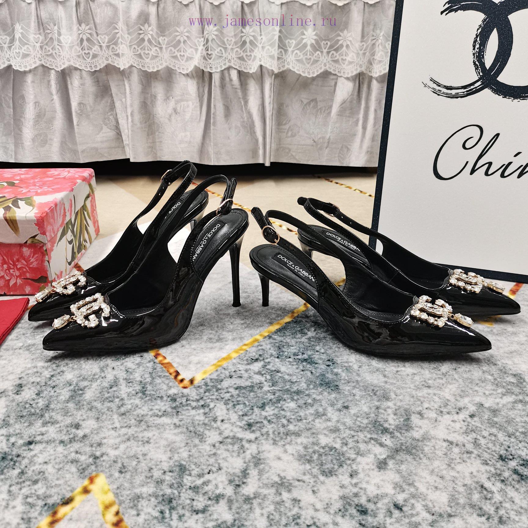 New Top DG2024 New DG Rhinestone Buckle Toe Back Empty SandalsSexy High Heels 10.5cm And Comfor r8sitwfg - Image 3
