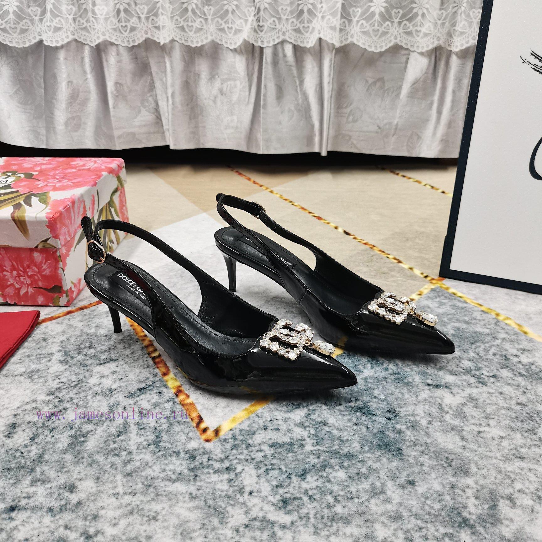 New Top DG2024 New DG Rhinestone Buckle Toe Back Empty SandalsSexy High Heels 10.5cm And Comfor r8sitwfg - Image 5