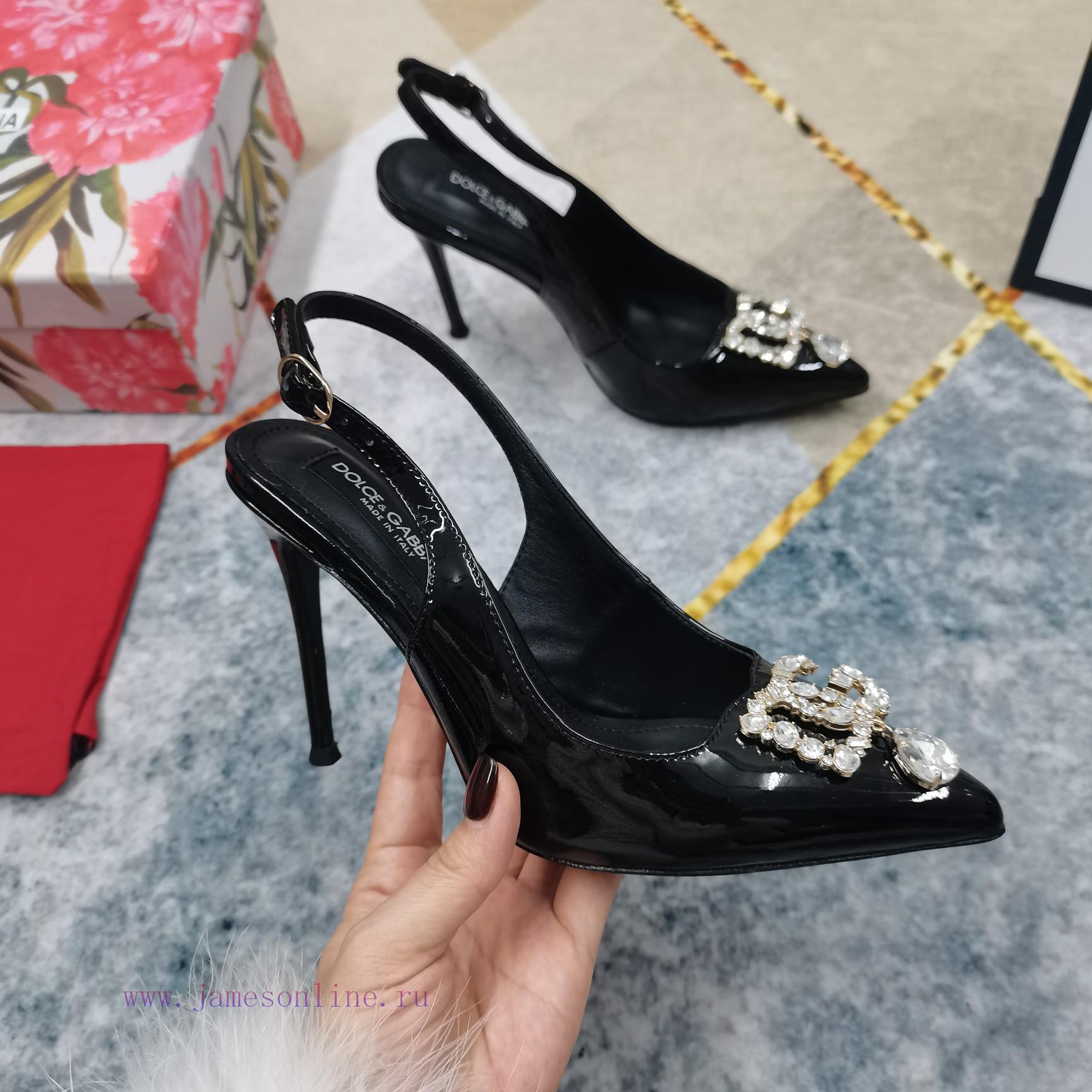 New Top DG2024 New DG Rhinestone Buckle Toe Back Empty SandalsSexy High Heels 10.5cm And Comfor r8sitwfg - Image 9
