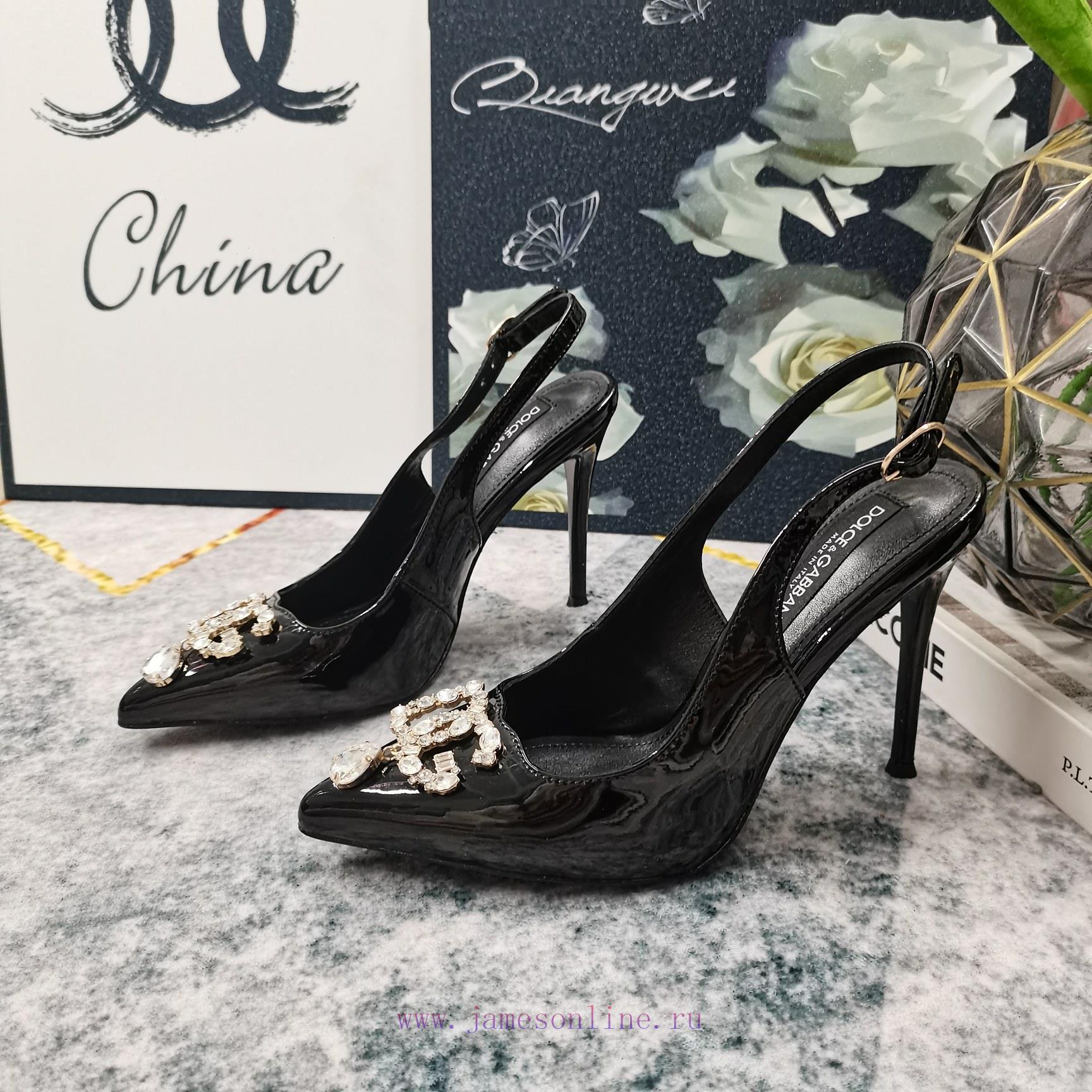 New Top DG2024 New DG Rhinestone Buckle Toe Back Empty SandalsSexy High Heels 10.5cm And Comfor r8sitwfg - Image 10