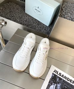 Prada 24ss Prada New Couple's Hairy Dad ShoesThe Fabric Is Made Of Calf Leather With Clear And uxjag9jb