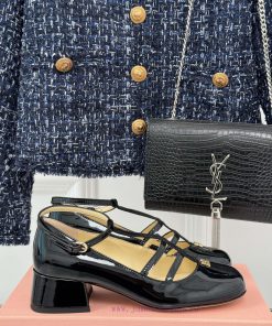 MIU MIU 25ss Early Spring New Product Coarse Heel Mary Jane Shoe SeriesFull Of Girlish Heart Th xd3um03e