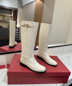 VALENTINO 🫰 High End Spicy Girl Kelly Jumping Knight Boots Are Top-notch Cowhide Products With vmsvelhp