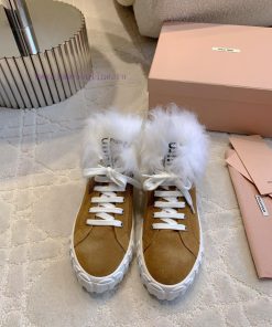 Miu's New Wool Warm Lace Up High Top Casual Shoes Are Super Thick Warm Classic And VersatileSho o9f3eojc