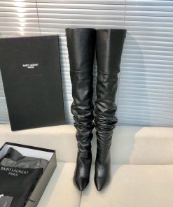 Saint Lauren YSL Saint LaurentCustomized Version Of The Great Overlord BootsThe Latest Autumn A czblk23l