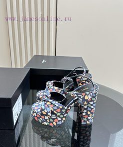 Saint Laurent YSL's Flagship Waterproof Platform Hate Too High Bow Sandals Are High-end Customi 4mifw2ot