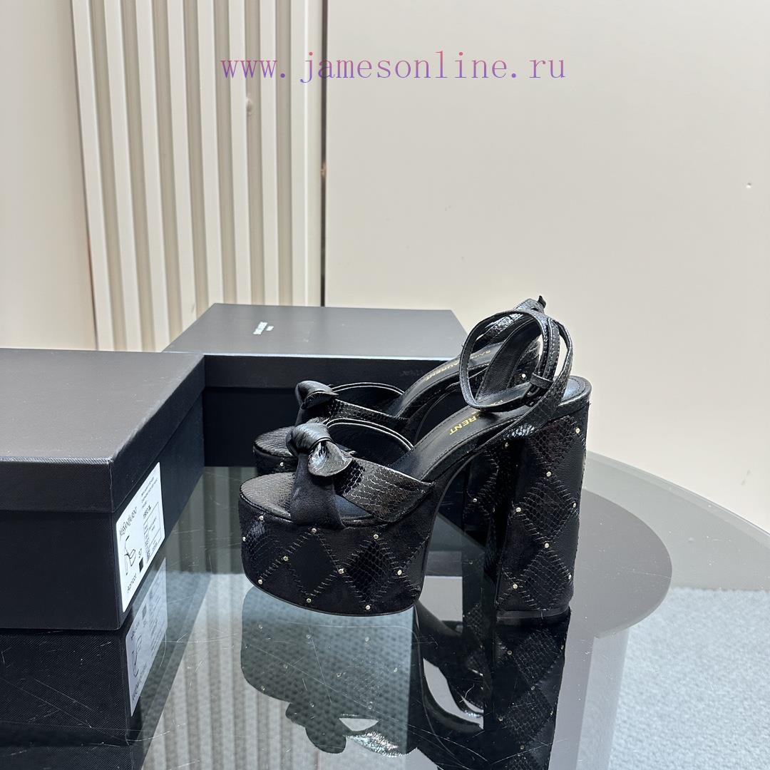Saint Laurent YSL's Flagship Waterproof Platform Hate High Strap Sandals Are High-end Customize 8y5f03n4
