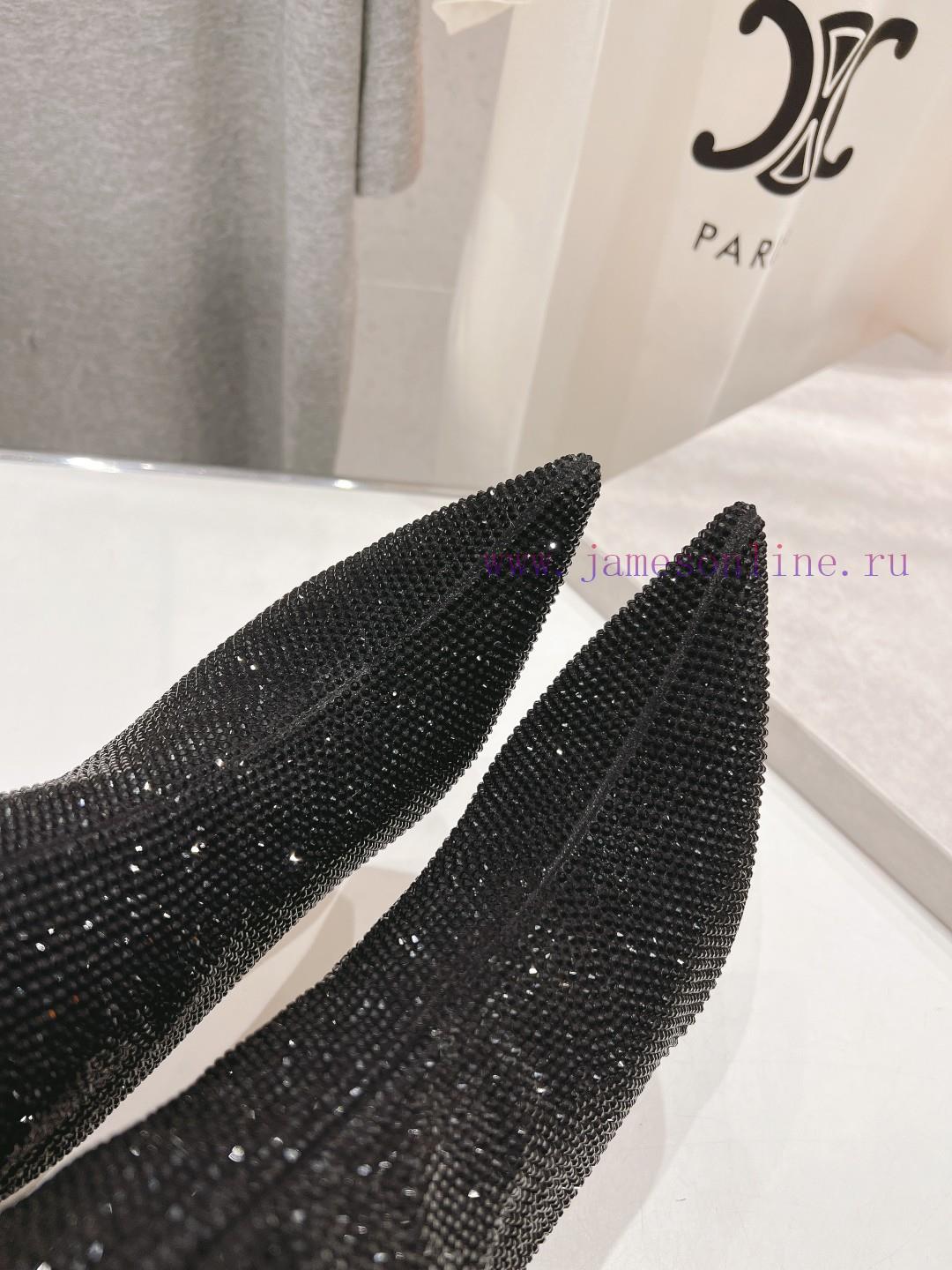 JIMMY CHOO * | JC/Jimmy Week 2024 Autumn/Winter New Diamond Pointed High Heels Boots Over Knee q8bjkv99 - Image 9