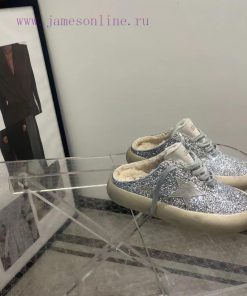 Long Term Production Of Goods Order InquirySilver Half Slipper Bread Shoes With Top-notch Fur L 9vc3a0gi