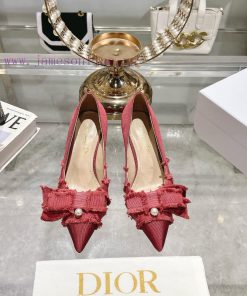 Dior's New Butterfly Bow Pearl Wedge Heel Small Single Shoes CD Presents ADIORABLE High Heels W z5zvrx0d