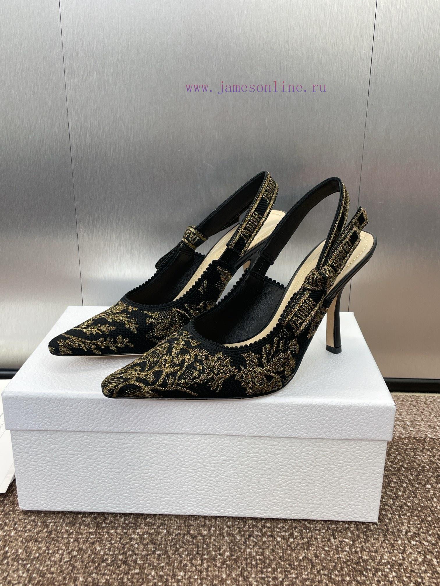 J'ADIOR Woven Back Empty Sandals Dior 2025 Spring/Summer Latest Colors Macrame Jacquard Embroid 3t6dssiq