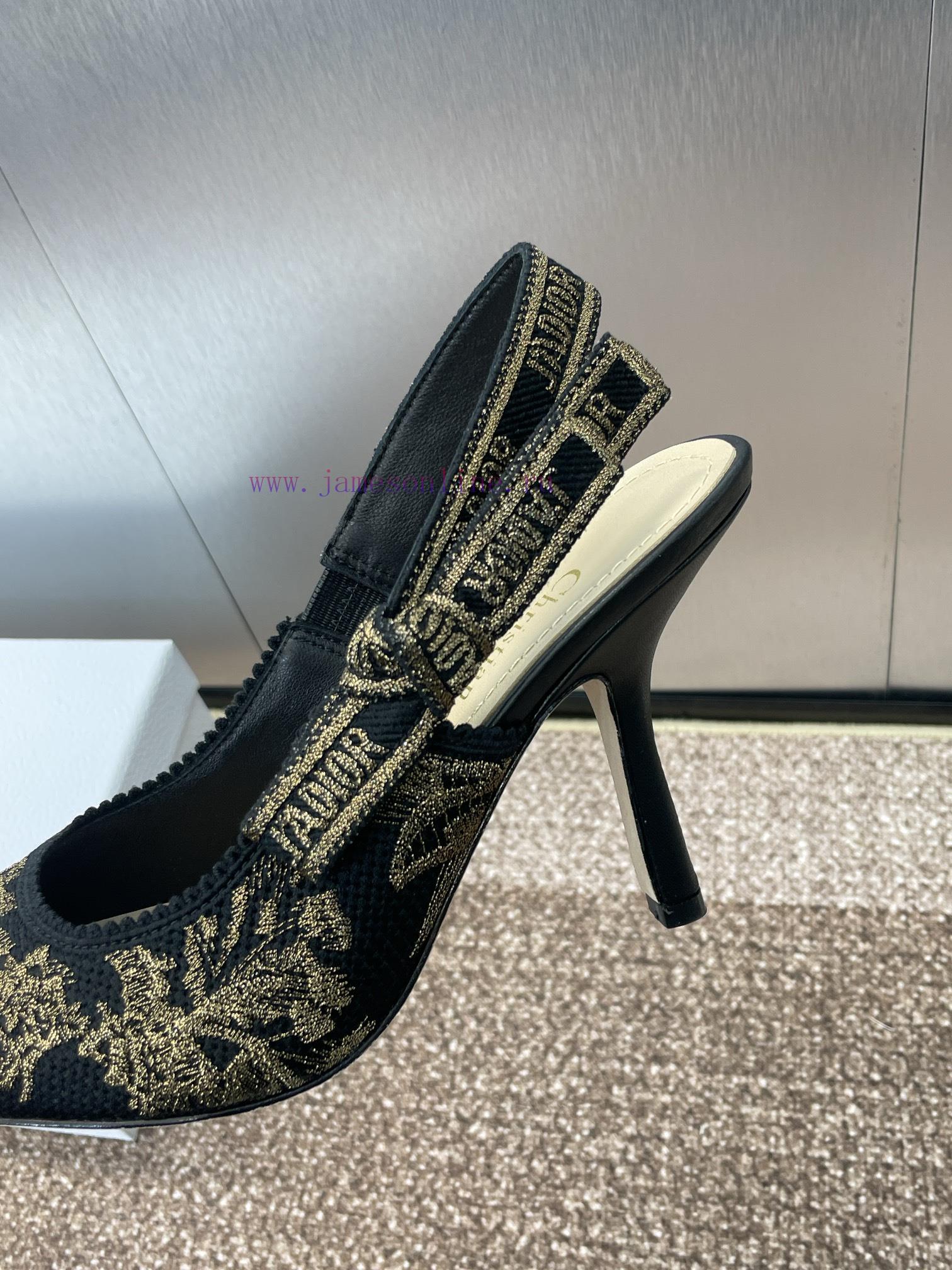 J'ADIOR Woven Back Empty Sandals Dior 2025 Spring/Summer Latest Colors Macrame Jacquard Embroid 3t6dssiq - Image 9