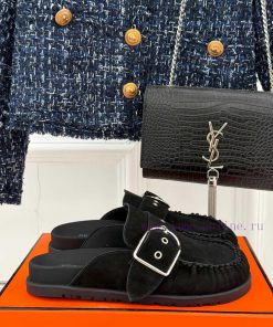 Male Size 10Hermer/Hermes Classic Kelly Buckle Bocken SlippersA Must-have For Autumn And Winter bij4zkpv