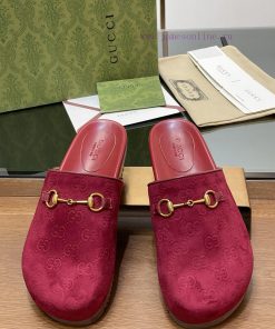 Welfare New Product Thick Bottom GuCci Horseneck Buckle G G Male Female Same Style Couple Mulle 9x1jqgm4