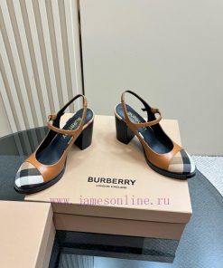 Burberry Launches Its Latest Retro Elegant And Intellectual Style High Heels For Spring And Sum ytlothmk