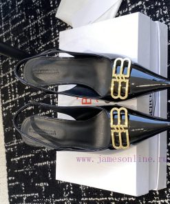 BALENCIAGA 25ss Pointed Double B-side Gold-plated High-heeled Sandals From Balenciaga The Absol fpi68xll