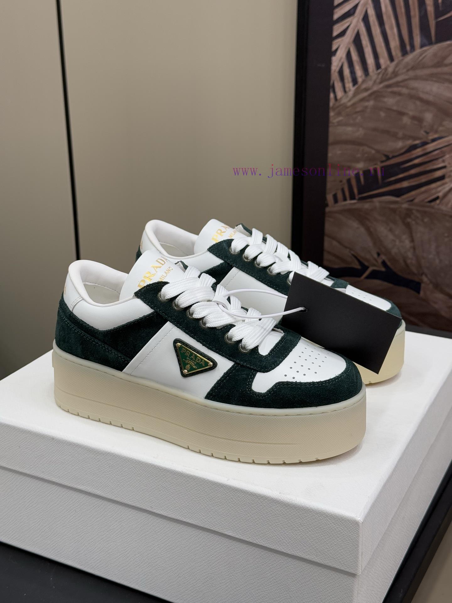 Prad…a Ss25 New Arrival~P Home 25 Spring/Summer Thick Soled White Shoes New ProductThe Combinat 8dq6pzrq - Image 2