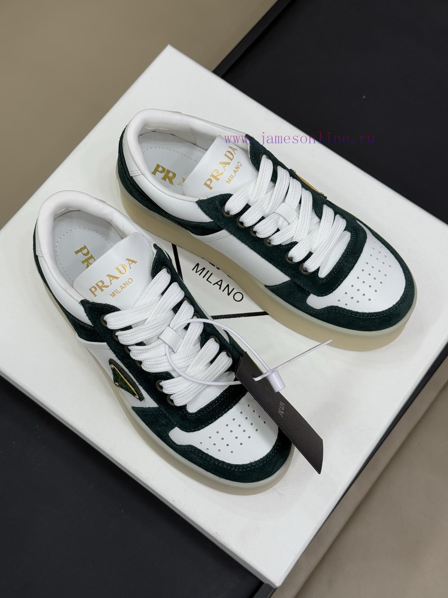 Prad…a Ss25 New Arrival~P Home 25 Spring/Summer Thick Soled White Shoes New ProductThe Combinat 8dq6pzrq - Image 3