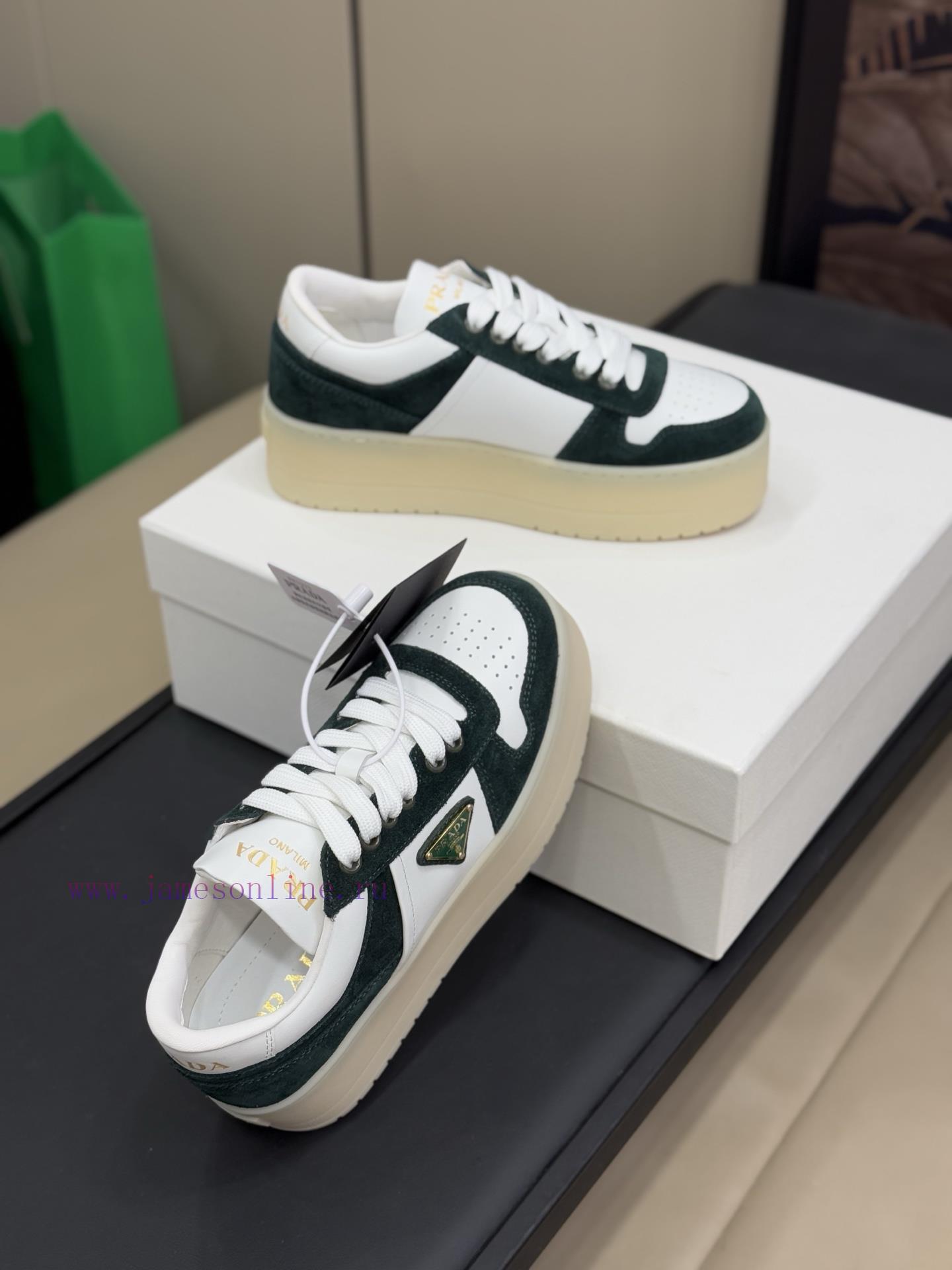 Prad…a Ss25 New Arrival~P Home 25 Spring/Summer Thick Soled White Shoes New ProductThe Combinat 8dq6pzrq - Image 5