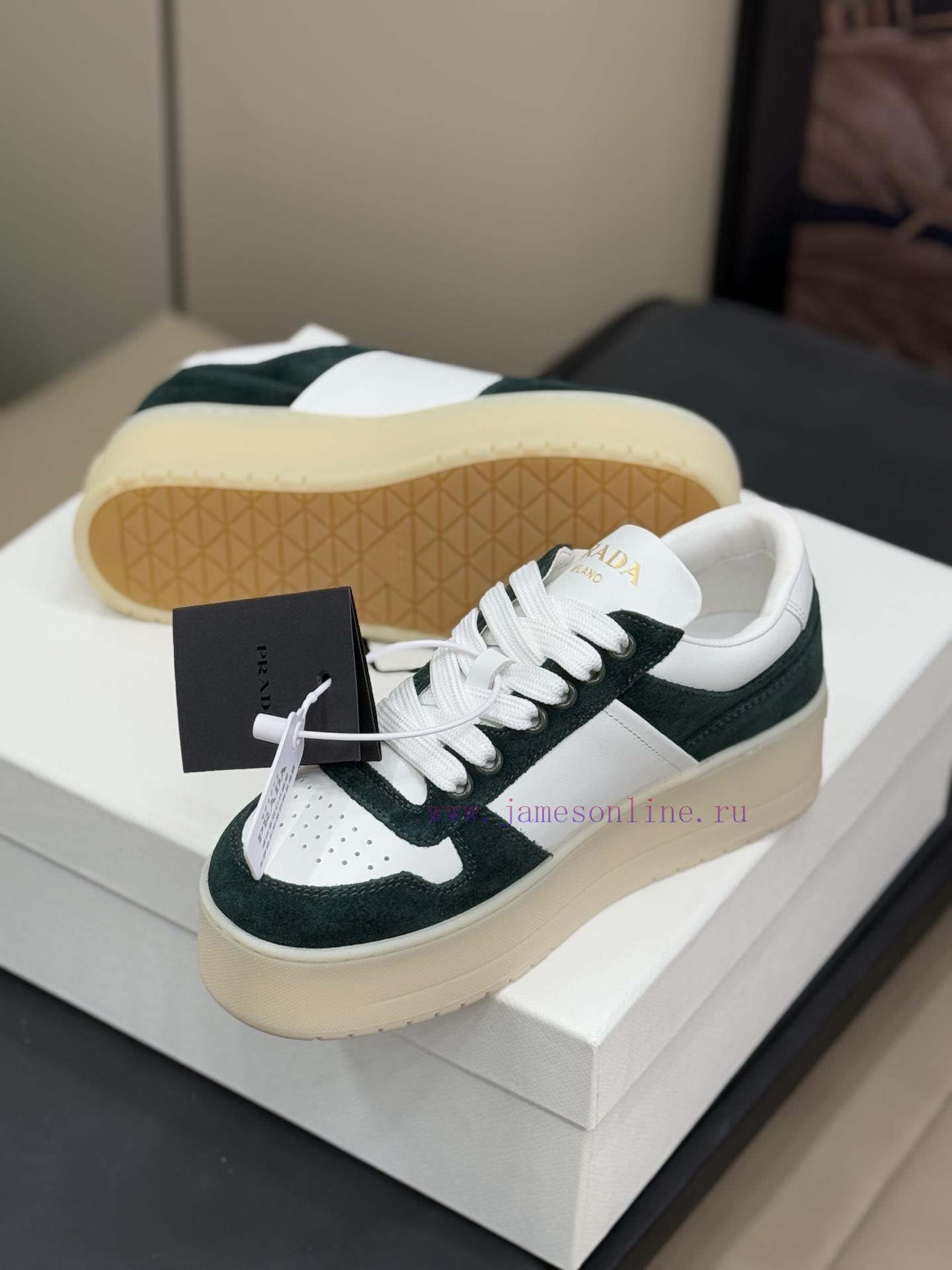 Prad…a Ss25 New Arrival~P Home 25 Spring/Summer Thick Soled White Shoes New ProductThe Combinat 8dq6pzrq - Image 6