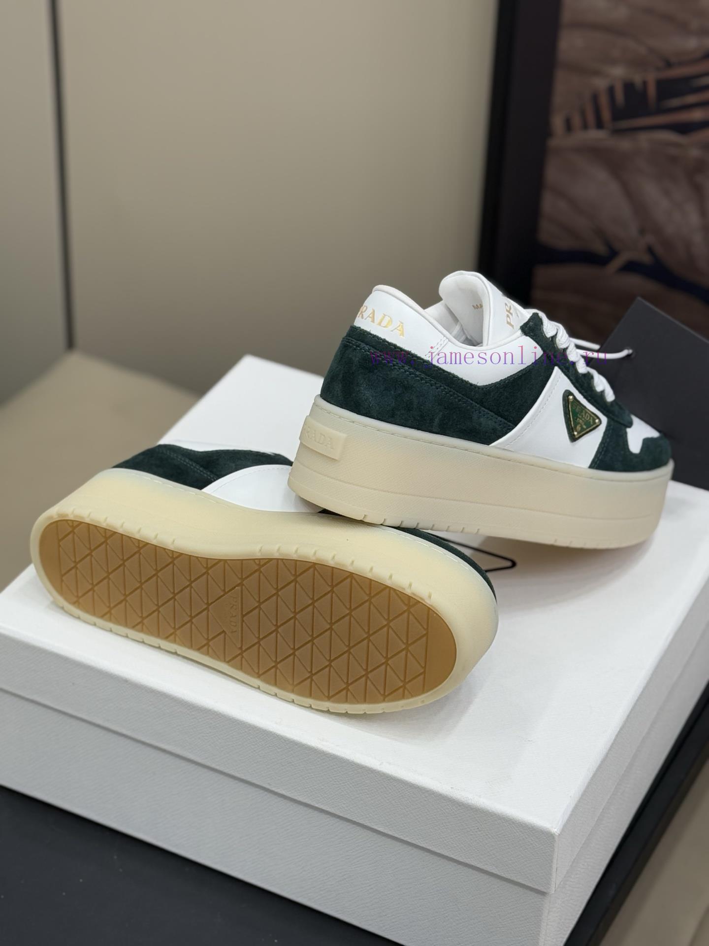 Prad…a Ss25 New Arrival~P Home 25 Spring/Summer Thick Soled White Shoes New ProductThe Combinat 8dq6pzrq - Image 7