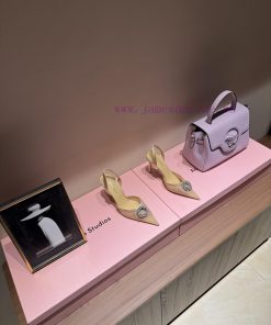 2025 Early Spring Lace And Lace High-heeled Sandals With Rhinestone Hot StampingExquisite Princ xtbosc3t