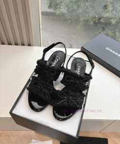 Top Quality Chanel 25s Chanel New Backpack Buckle Bow Mary Jane Single Shoe Mueller Shoes Mary a91hkenj