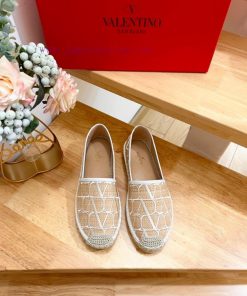 New ProductValentino Garavani/Valentino Silk V New Fisherman's Shoes-Big V Decoration-Real Silk yi3y9bgu