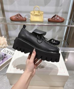 ALEXANDER MCQUEEN Alexander McQueen 2025 Latest Flexion Series Retro Casual Thick Bottom Strap j953qz17