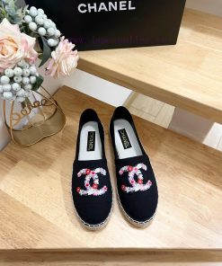 CHANEL Chanel 25ss New Early Spring Double C Color Blocked Embroidered Flower Canvas Fisherman' 5cwp2vka