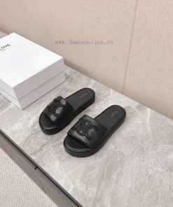 Celine's New Couple Thick Soled SlippersTop Tier Super Popular Balenciaga Mao Mop Couple SizeFa j9f6vt3d