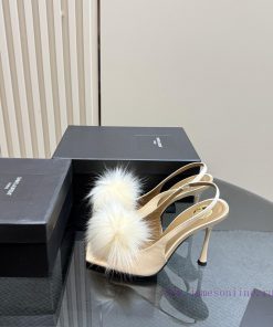 Yves Saint Laurent AmBer Series Sandals Mink Fur ️ Genuine Original Disassembly ️ All Custom-ma bct5wwvf